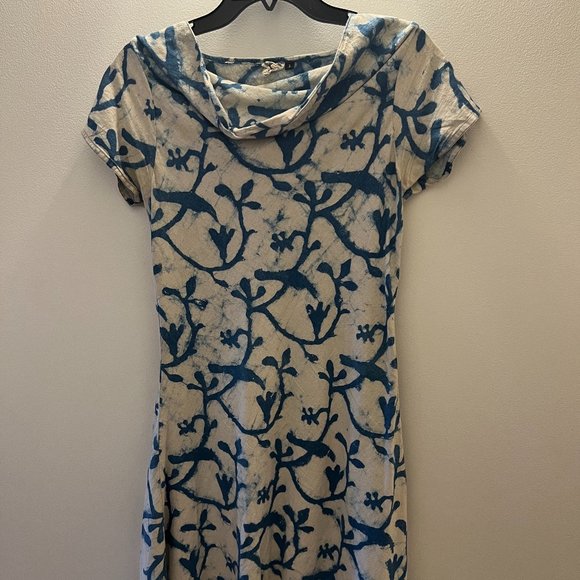 Hand-dyed Peepul Tree Indigo Fit and Flare Dress - Picture 5 of 5